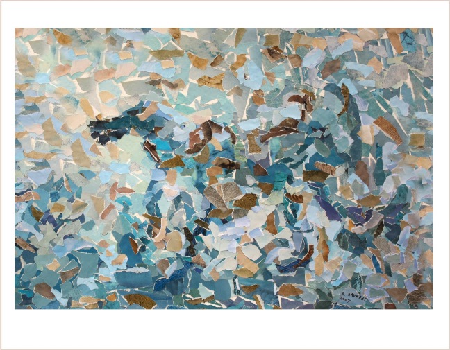 סוס כחול - קולאז'